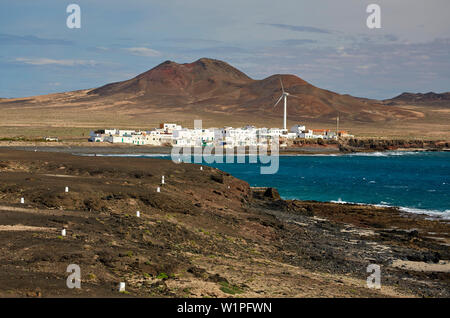 Puertito (Puerto de la Cruz a thePunta de Jandia Fuerteventura Isole Canarie Islas Canarias, Oceano Atlantico, Spagna, Europa Foto Stock