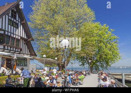 Ristorante Wirtshaus am See di Bregenz sul Lago di Costanza, Vorarlberg, Wetsern Austria Austria, Europa Foto Stock