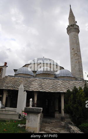 Karagoz Bey moschea (Karadozbegova dzamija), Mostar, Bosnia e Erzegovina, Bosna i Hercegovina Foto Stock