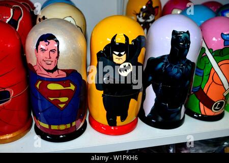 Star wars Matrioshkas in NESSEBAR - Mar Nero - Bulgaria Foto Stock