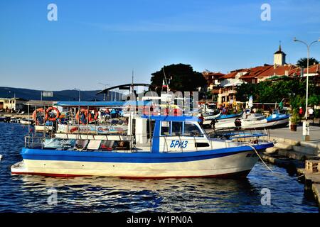 Porto - Ristorante a Nessebar - Mar Nero - Bulgaria Foto Stock