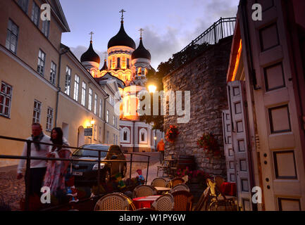 A Alexander Nevski Catedral sulla Catedral hill, Tallinn, Estonia Foto Stock