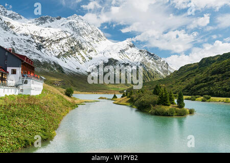 Kopp Dam, Verwall gruppo, Valle di Paznaun in Tirolo, Austria Foto Stock