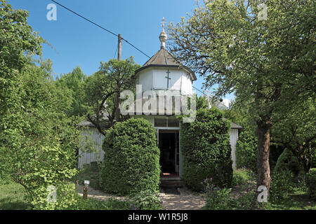 La chiesa, Friedenskirche, Olympiapark, Monaco di Baviera, Germania Foto Stock