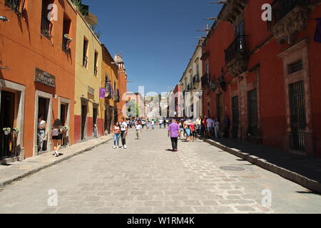 Architettura e fotografie di viaggio da San Miguel De Allende, Guanajuato, Messico. Foto Stock