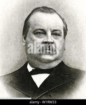 STEPHEN GROVER CLEVELAND (1837-1908) ventiduesimo e ventiquattresimo Presidente degli Stati Uniti Foto Stock