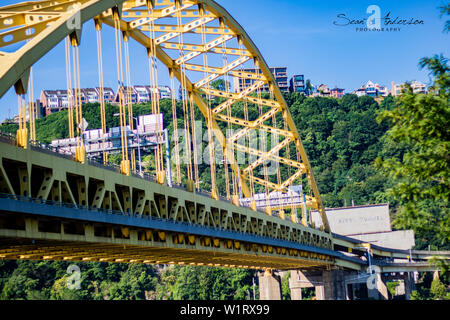 Fort Pitt Bridge Foto Stock