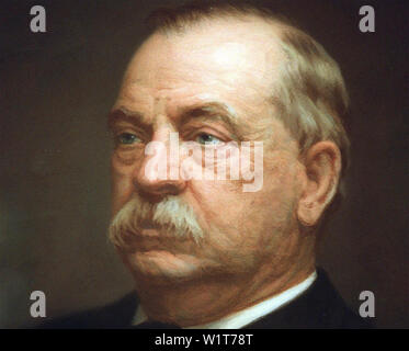 GROVER CLEVELAND (1837-1908) ventiduesimo e ventiquattresimo Presidente degli Stati Uniti Foto Stock
