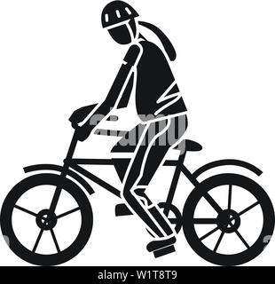 Sport extreme bike icona. Semplice illustrazione dello sport extreme bike icona vettoriali per il web design isolato su sfondo bianco Illustrazione Vettoriale