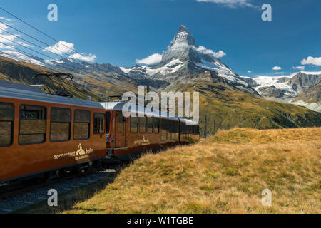 Gornergratbahn, Cervino, Vallese, Svizzera Foto Stock