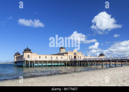 Bathhouse Kallbadhus in Varberg, Halland, sud della Svezia, Svezia e la Scandinavia, il nord Europa, Europa Foto Stock