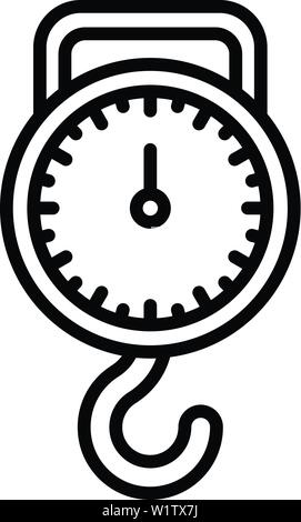 Classic guancette icona, stile contorno Illustrazione Vettoriale