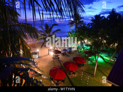 Beachhotel Samaru in Weligama Southcoast, Sri Lanka Foto Stock