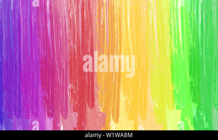 Arcobaleno colorato sfondo. Spazzole vernice. Foto Stock