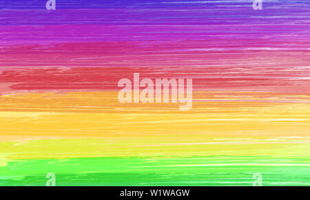 Arcobaleno colorato sfondo. Spazzole vernice. Foto Stock