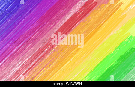 Arcobaleno colorato sfondo. Spazzole vernice. Foto Stock