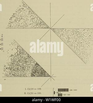 Immagine di archivio da pagina 816 di Denkschriften - Österreichische Akademie der. Denkschriften - Österreichische Akademie der Wissenschaften denkschriftens841909akad Anno: 1850 Physiologie der Diatomeen. 713 nach der Berechnung vom 20. Novembre mußten nach fünf Stunden zwei Diatomeen zu sehen sein. Daher wurde am .22. Novembre um 572 Uhr nachmittags die Kultur kontrolliert und tatsächlich wurden zwei Diatomeen gefunden. Wiedergaben zweier Zählungsbilder mit Reichert's Zeichenapparat. (Mit Objektiv 3, Okular II.) Kg- 3- I. 5X20= 100 II. 5X20 = 100 III. 5X20= 100 u. s. f.i ||+ 60 =60 a) Zählung Foto Stock