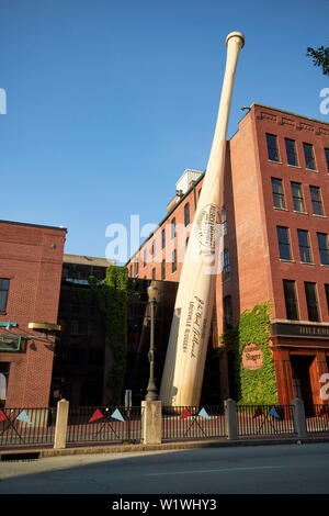 Louisville Slugger Museum e la fabbrica di Louisville Kentucky negli Stati Uniti Foto Stock