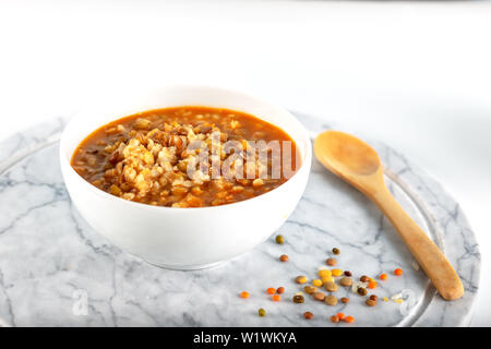 Mix di zuppa di lenticchie Foto Stock