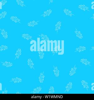 Vintage senza cuciture in cotone vettore tracciato, grande design per qualsiasi finalità. Disegno a mano libera illustrazione vettoriale. Seamless pattern design semplice. Il cotone blu Illustrazione Vettoriale