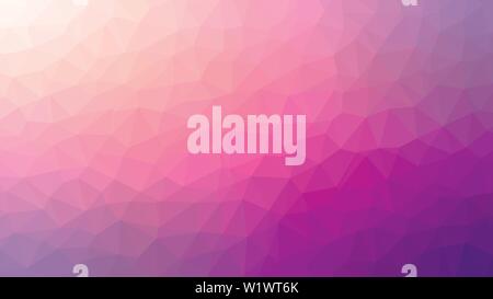 Rosa bassa astratta poli dello sfondo. Sfondo geometrico in stile origami con gradiente. Modello a trama per il tuo sito web. Illustrazione Vettoriale