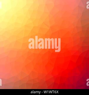 Rosso e cristallo arancione sullo sfondo di un poligono. Bassa poli mosaico banner. Sgualcito geometrica triangolare in stile origami gradienti illustrazione. Illustrazione Vettoriale