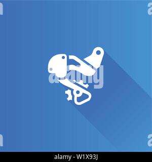 Il deragliatore posteriore icona nella metropolitana di interfaccia utente in stile di colore. Ciclismo biciclette da corsa su strada Illustrazione Vettoriale