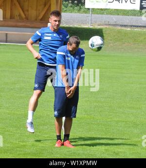 KSC-Formazione in Waidring. Zweitliga-Aufsteiger Karlsruher SC in der Saisonvorbereitung in Österreich am 4. Juli 2019 Seconda Divisione Calcio Club Foto Stock