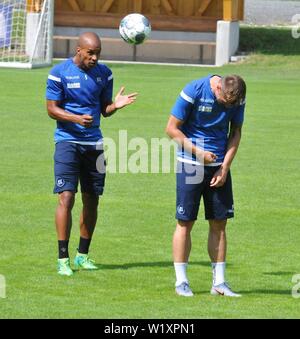 KSC-Formazione in Waidring. Zweitliga-Aufsteiger Karlsruher SC in der Saisonvorbereitung in Österreich am 4. Juli 2019 Seconda Divisione Calcio Club Foto Stock