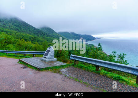 Paesaggio (vicino a Cap Rouge) lungo la Cabot Trail, in Cape Breton Island, Nova Scotia, Canada Foto Stock