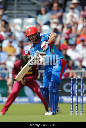 Headingley, Leeds, Regno Unito. 4 Luglio, 2019. ICC di Coppa del Mondo di cricket, Afghanistan versus West Indies; Rahmat Shah dell'Afghanistan a credito bat: Azione Plus sport/Alamy Live News Foto Stock