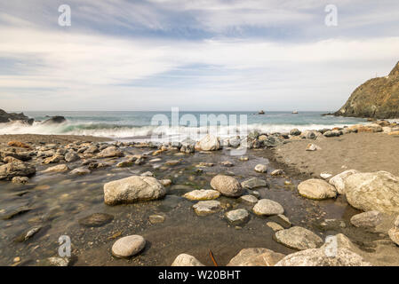 Limekiln Beach. Big Sur, California, Stati Uniti d'America. Foto Stock