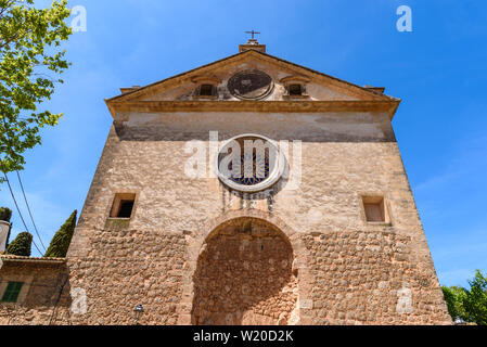 Il Royal Certosa (Real Cartuja) nel centro di Valdemossa old town. Mallorca Island, isola SpainMallorca, Spagna Foto Stock