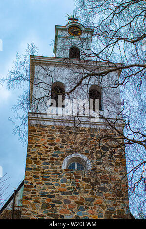 La Chiesa di Santa Croce è un fieldstone medievale chiesa di Rauma, Finlandia. Esso si trova nel Patrimonio Mondiale dell Unesco della vecchia Rauma. Foto Stock