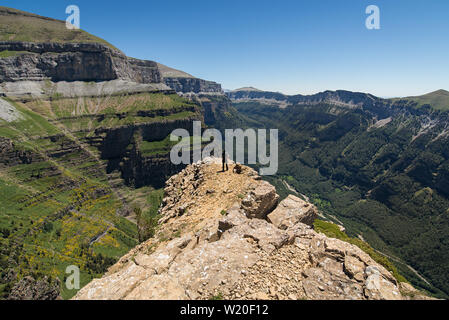 Il vertice di Tozal de Mallo in Ordesa Valley, Huesca, Spagna Foto Stock