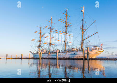 Giapponese Tall Ship, Kaiwo Maru, re del mare, le navi a Riva Festival, Richmond, British Columbia, Canada. Foto Stock