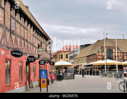 Medieval Lilla Torg nel centro storico della città di Malmö, Svezia Foto Stock