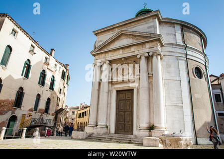 Venezia, Italia - aprile, 2018: La Maddalena chiesa a Venezia costruito nel 1780 Foto Stock