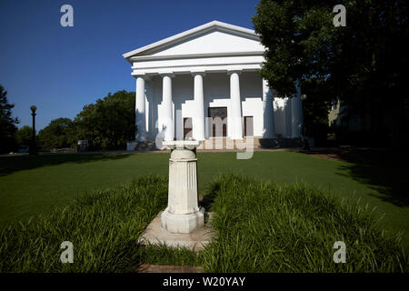 Meridiana e Demosthenian Hall all'Università di Georgia campus Athens Georgia USA Foto Stock