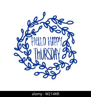 Vettore scritte a mano impostare dei giorni della settimana Illustrazione Vettoriale