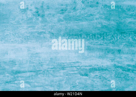 Abstract disegno ad acquerello verde con macchie di vernice. Il turchese texture, aqua, colore di sfondo chiaro. Soft aquarelle, disegno ad acquerello. So pastello Foto Stock