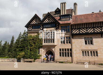 Cragside House, una casa di campagna vittoriana vicino a Rothbury,l'Inghilterra,UK Foto Stock