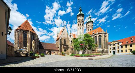 Naumburg Cattedrale di San Pietro e Paolo, Sito Patrimonio Mondiale dell'UNESCO, Naumburg, Sassonia-Anhalt, Germania Foto Stock