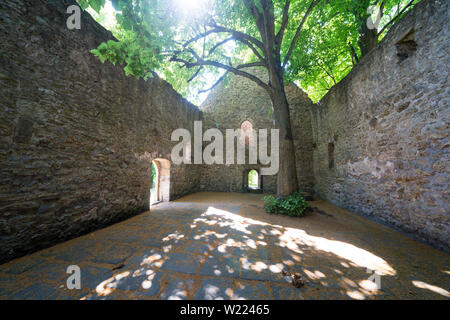 Ex protestanti chiesa parrocchiale di Abterode, Werra-Meissner distretto, Hesse, Germania, Europa Foto Stock