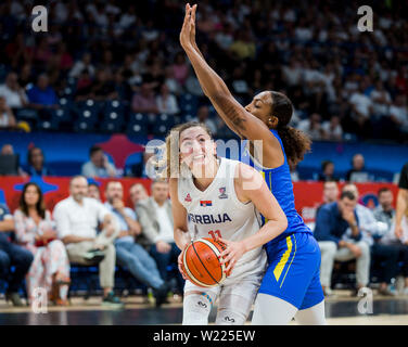 Aleksandra Crvendakic di SRB in azione Foto Stock