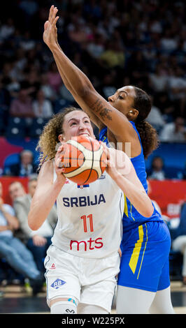 Aleksandra Crvendakic di SRB in azione Foto Stock