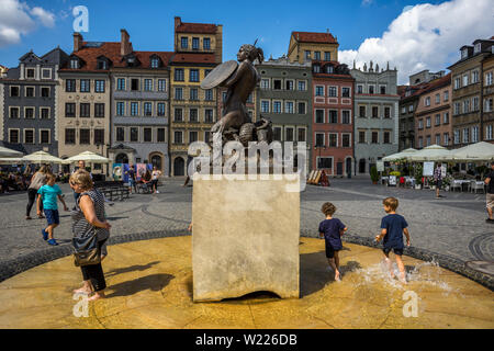 Old Town Market Place a Varsavia, Polonia 2018. Foto Stock