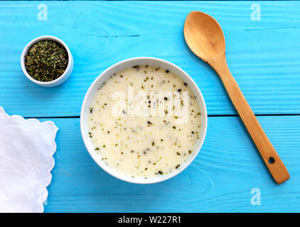 Turco tradizionale zuppa di yogurt (yayla zuppa) Foto Stock
