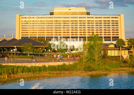 Orlando, Florida. Giugno 03. 2019. Vista panoramica del contemporaneo nel Resort Walt Disney World area Foto Stock