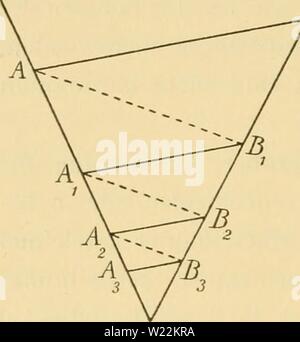 Immagine di archivio da pagina 23 del Das Quotientengesetz eine biologischstatistische. Das Quotientengesetz : Eine Untersuchung biologischstatistische dasquotientenges00pete Anno: 1921 22 Chr. Peteusen hat das Auge Eine gewisse Neigung, leichter eine Ver- schiedenheit als eine Gleichheit zu entdecken, man muss sich aber erinnern, dass die Grenzen der Verschiedenheiten eben die Gleichheit bestimmen. Wir haben die beiden Begriffe genannt, Winkelgleich- grossigkeit und Parallelismus, die die Grundlage , Unserer wei- teren Studien bilden werden und wir wollen nun mittels einiger Figuren einige Schlüsse Foto Stock
